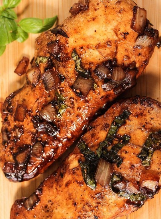 Chocolate-Balsamic Glazed Chicken