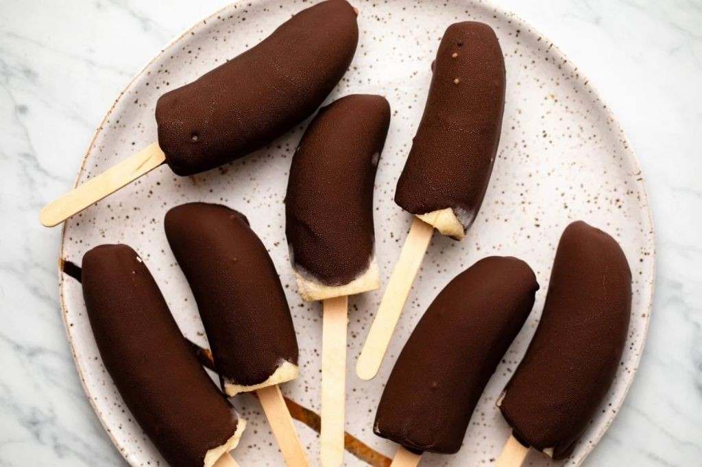 Chocolate-Covered Banana Pops