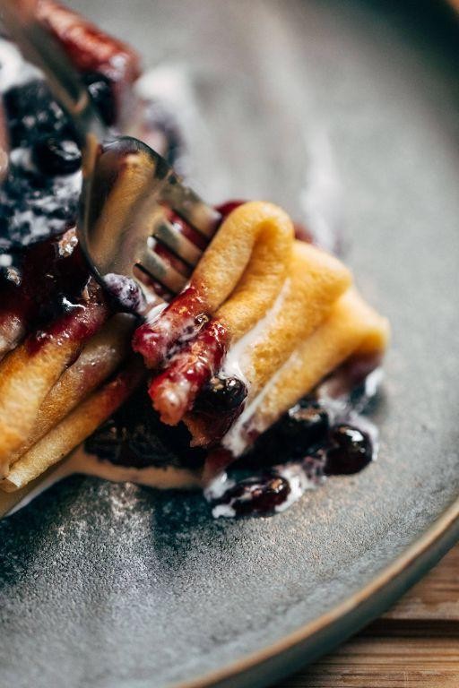Chocolate-Drizzled Swedish Pancakes