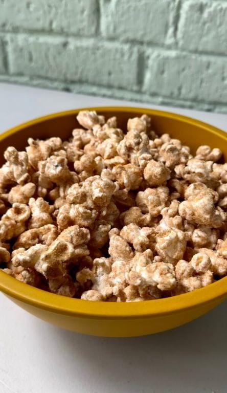 Churro Popcorn with Cinnamon Sugar Coating