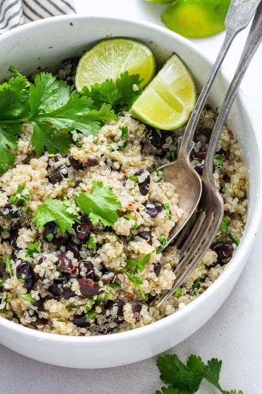 Cilantro Lime Quinoa with Black Beans