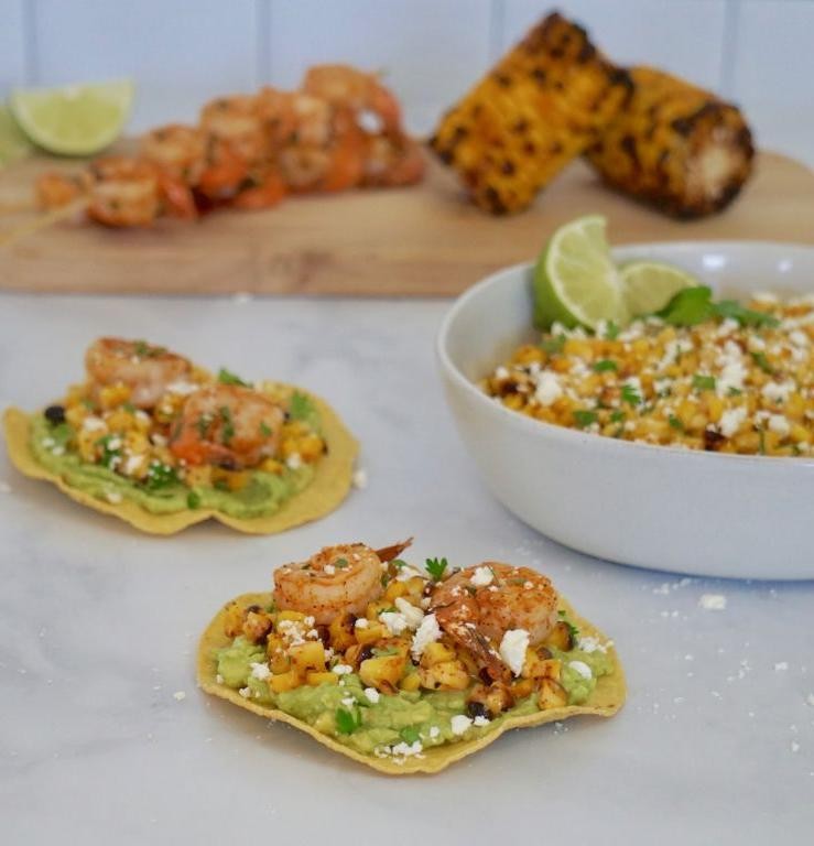 Cilantro Lime Shrimp Esquites
