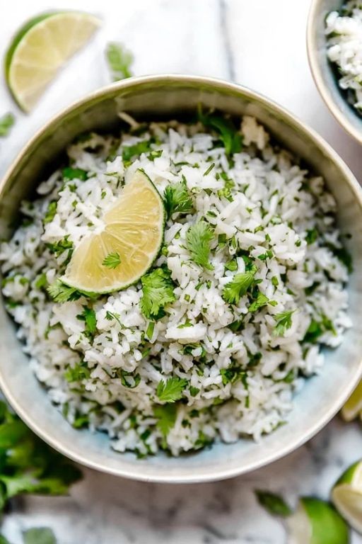 Cilantro Rice with Chipotle Sauce