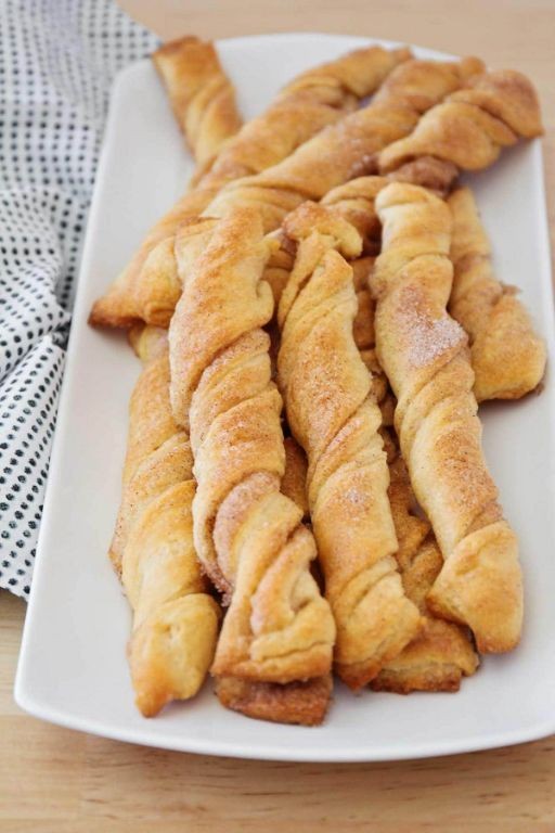 Cinnamon Sugar Crescent Roll Breakfast Twist