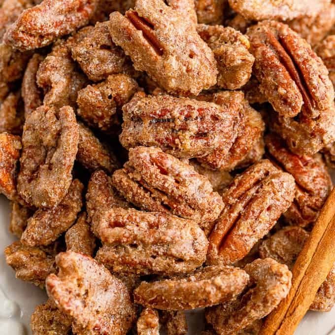 Cinnamon Sugar Roasted Pecans