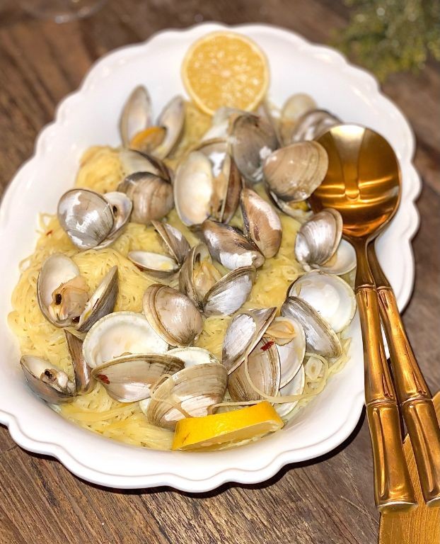 Clam Sauce with Lemon Zest and Capellini