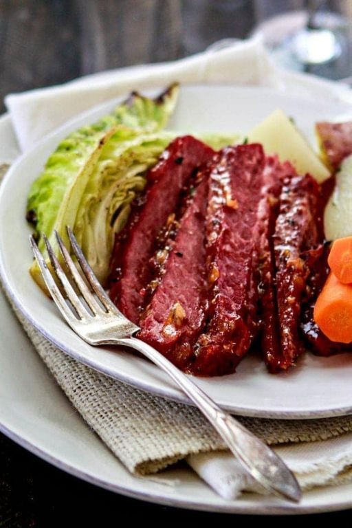 Classic Baked Corned Beef with Mustard Glaze