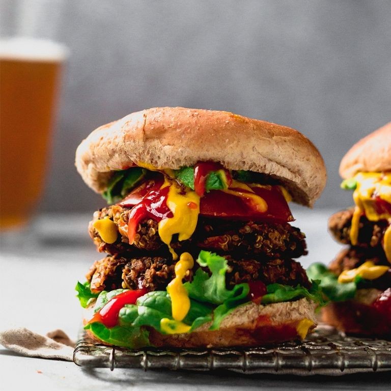 Classic Black Bean and Quinoa Burgers
