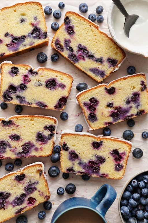 Classic Blueberry Pound Cake