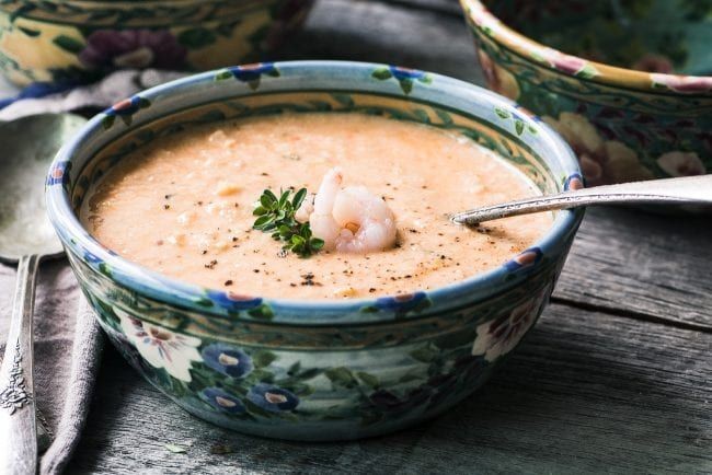 Classic Creamy Shrimp Bisque