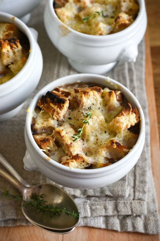 Classic French Onion Soup with Mirepoix Base