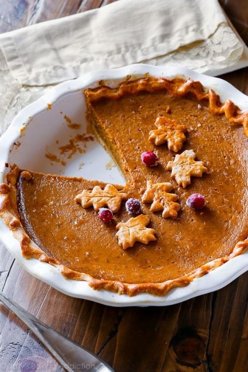 Classic Homemade Pumpkin Pie with Fresh Pumpkin