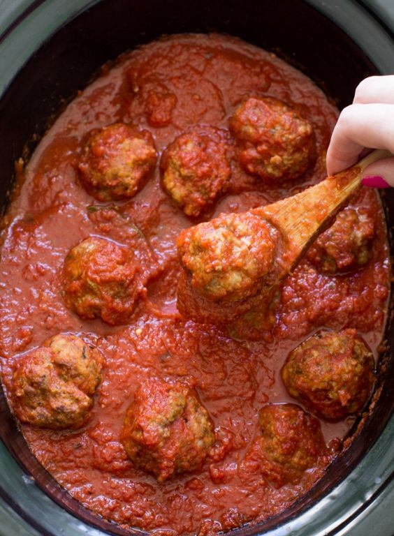 Classic Italian Crock Pot Meatballs