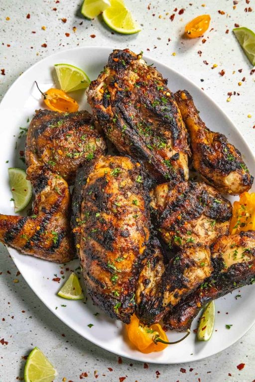 Classic Jamaican Jerk Chicken with Scotch Bonnet Peppers