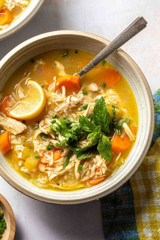 Classic Lemon Ginger Chicken Soup