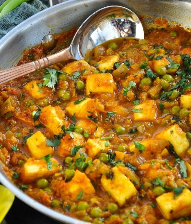 Classic Mattar Paneer with Fresh Peas