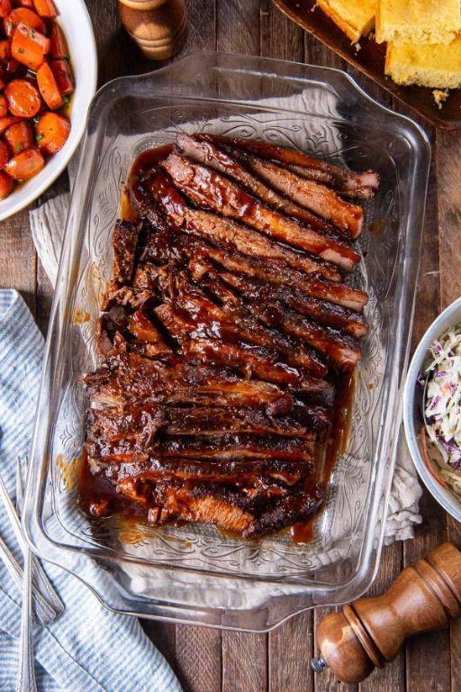 Classic Oven-Smoked Brisket with Garlic Rub