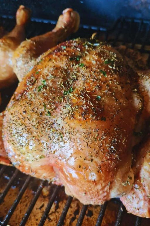 Classic Smoked Whole Chicken with Herb Rub