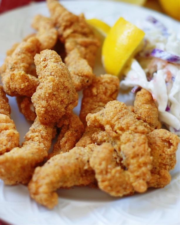 Classic Southern Fried Flounder with Cornmeal Coating
