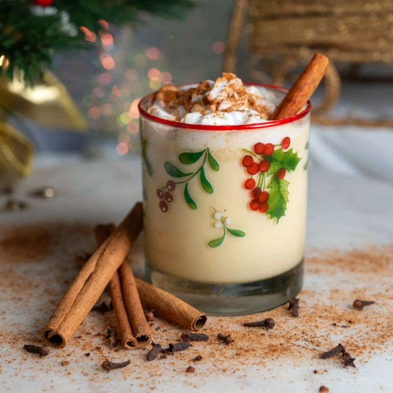 Classic Spiked Eggnog Cocktail