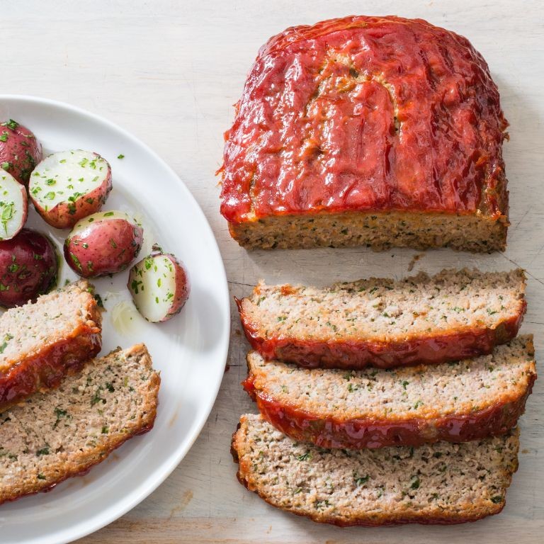 Classic Turkey Meatloaf with Ketchup Glaze