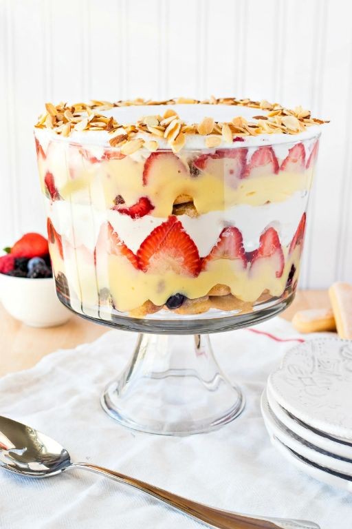 Classic Vanilla Berry Easter Trifle