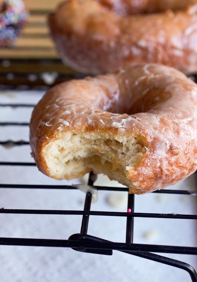 Classic Vanilla Glazed Cake Donuts