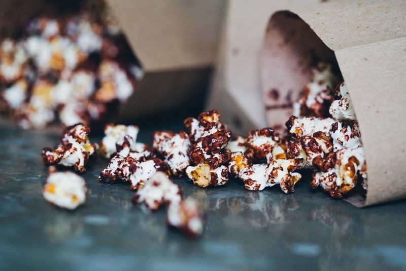Cocoa-Dusted Popcorn with Sea Salt