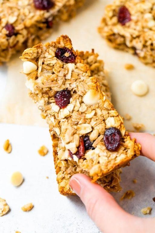 Coconut Cranberry Granola Bars