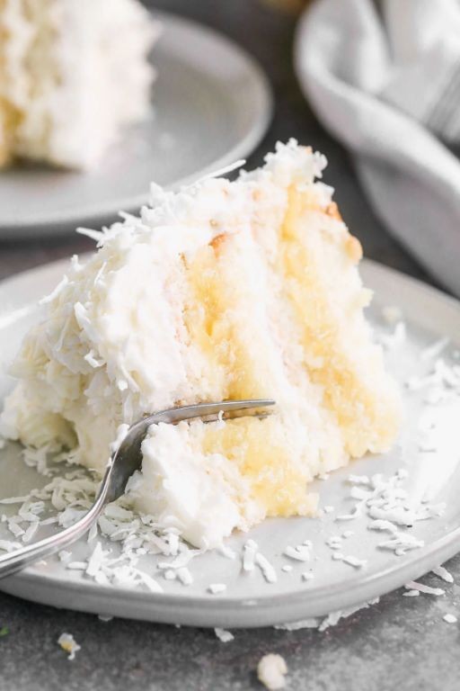 Coconut Cream Bundt Cake with Pineapple Filling