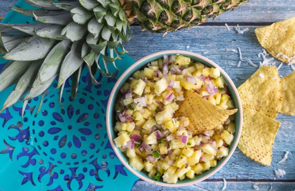 Coconut Lime Pineapple Salsa