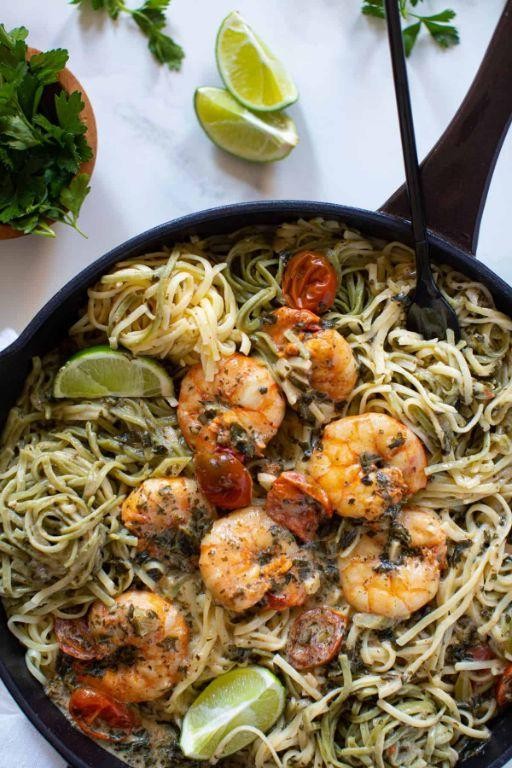 Coconut Lime Shrimp Rasta Pasta