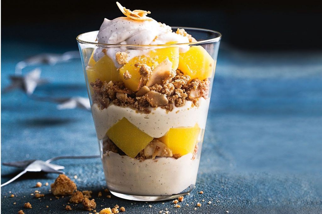 Coconut Mango Easter Trifle