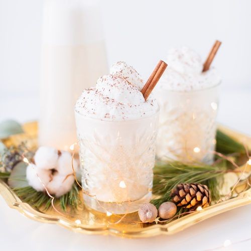 Coconut Rum Eggnog Punch