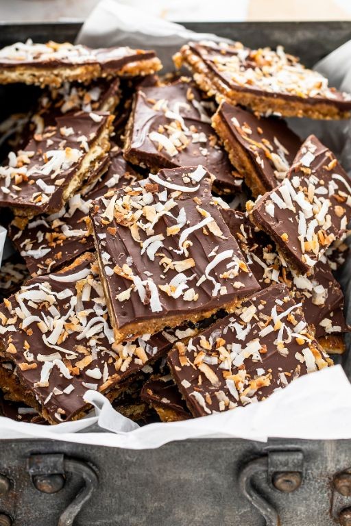 Coconut Saltine Toffee