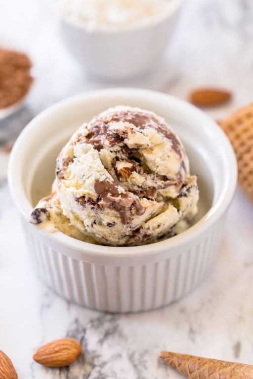 Coconut and Almond Ice Cream