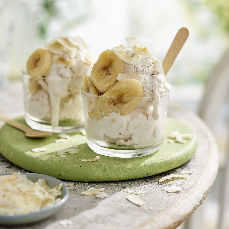 Coconut and Banana Ice Cream