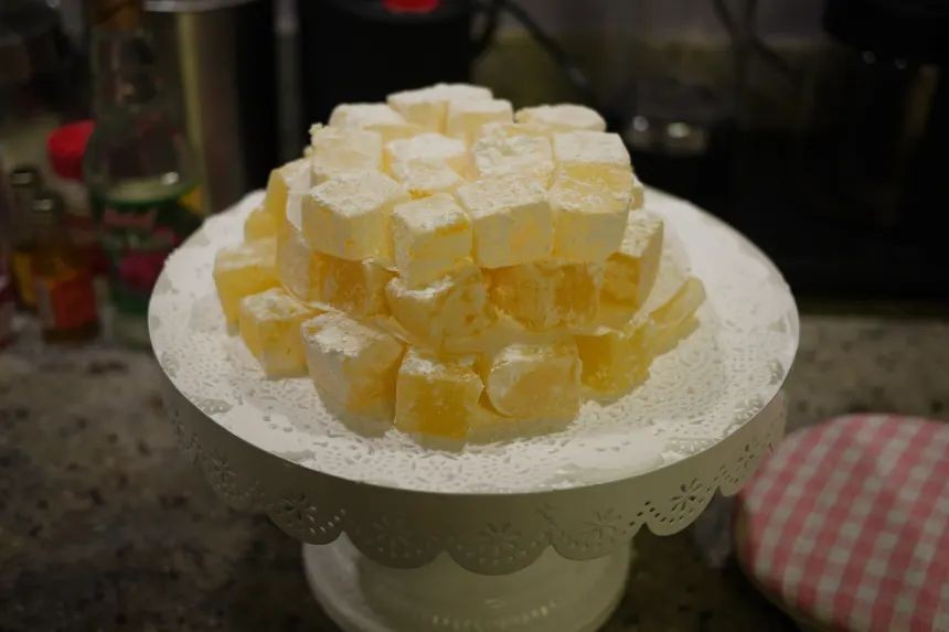 Coconut and Lime Turkish Delight