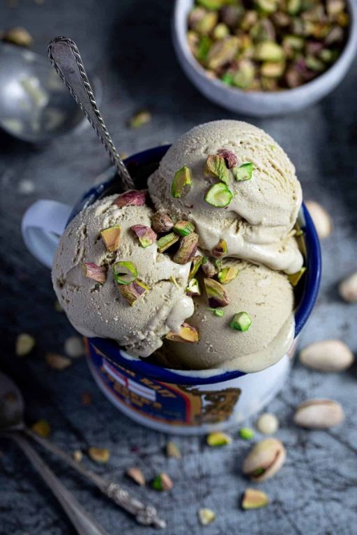 Coconut and Pistachio Ice Cream
