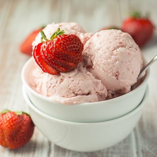 Coconut and Strawberry Ice Cream
