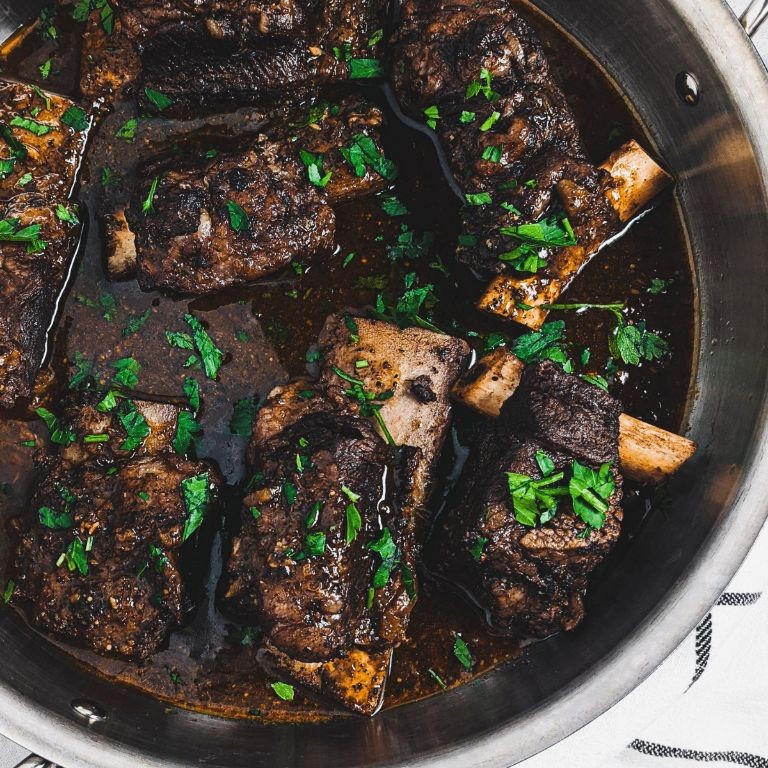 Coffee Rubbed Braised Short Ribs