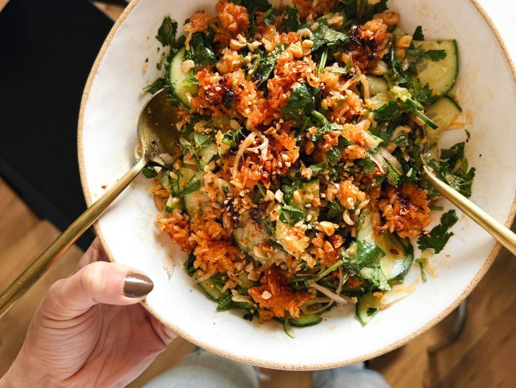Cool Cucumber and Mint Rice Salad