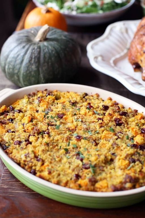 Cornbread Dressing with Butternut Squash