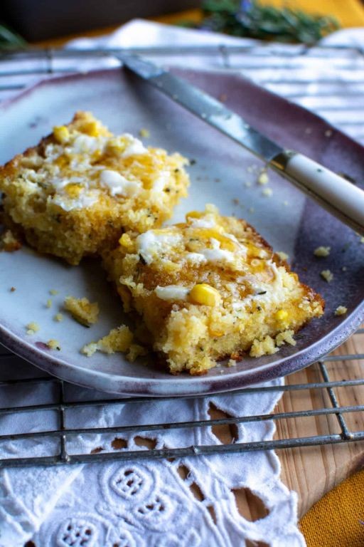 Cornbread with Fresh Corn and Rosemary