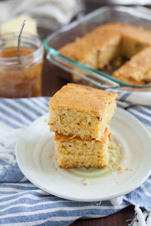 Cornbread with Spicy Chipotle Honey Drizzle