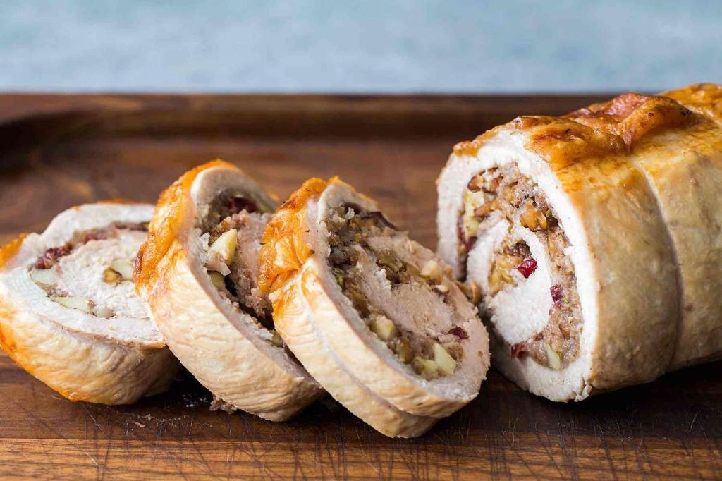 Cranberry Apple Stuffed Pork Loin