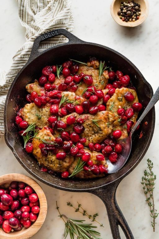 Cranberry Balsamic Chicken Skillet