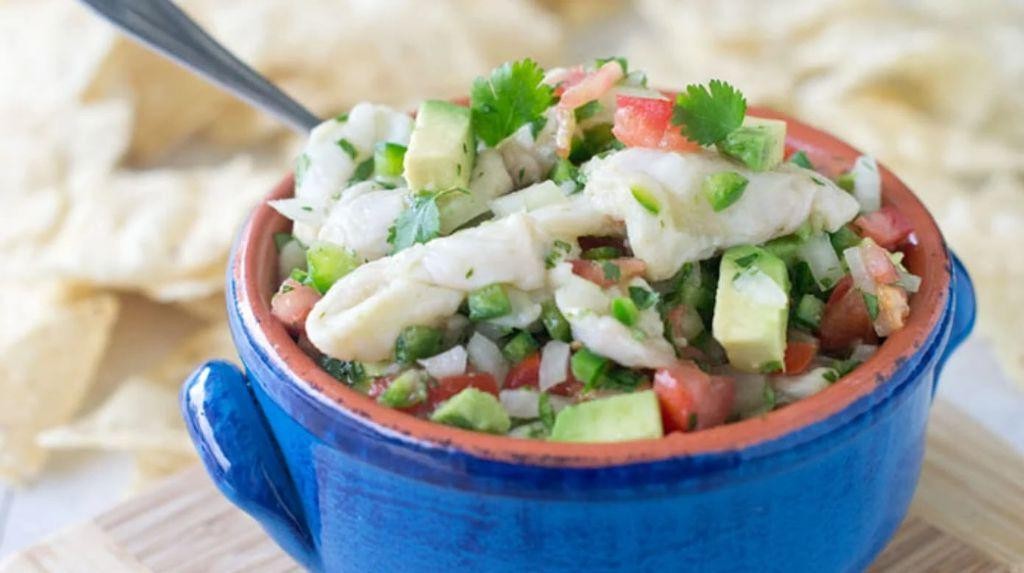 Crappie Ceviche with Lime and Cilantro