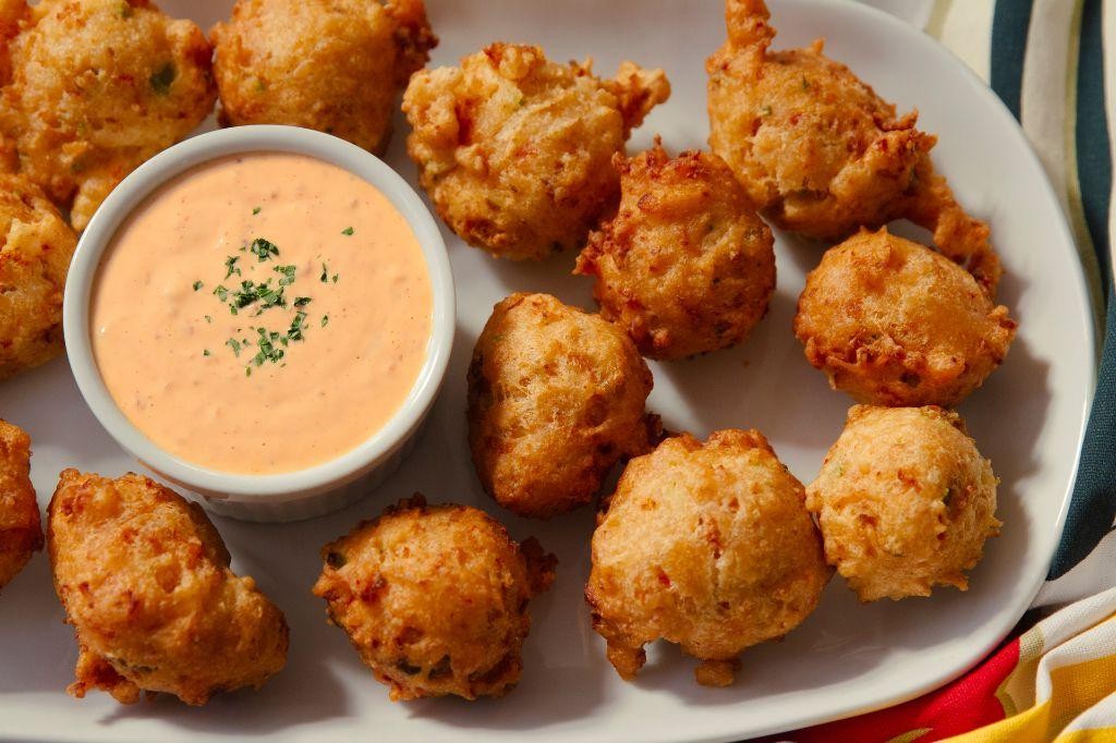 Crappie Fritters with Spicy Dipping Sauce