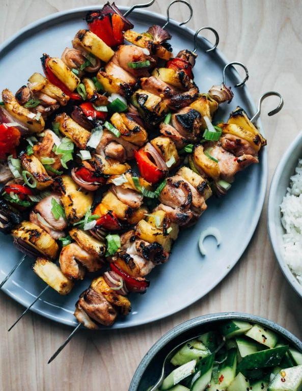 Crappie Kebabs with Pineapple and Peppers